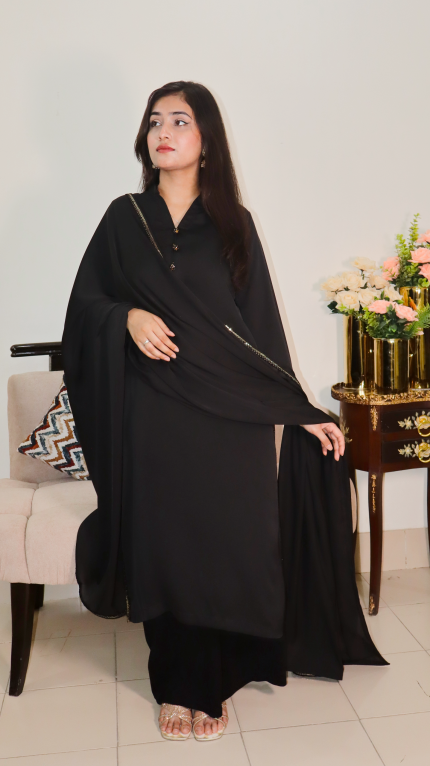 Midnight Black Three Piece Set